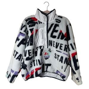 Free People Hit The Slopes Printed Pullover Women’s Stand Out Never Still L NWOT